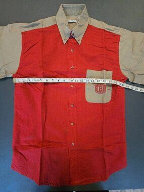 Bugle Boy Red Beige Shirt